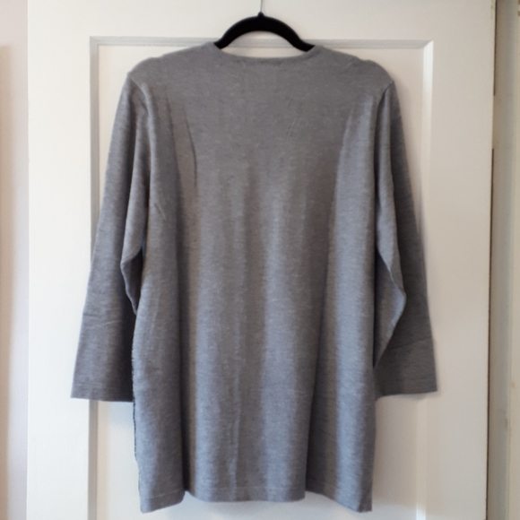 Womens Cleo V-neck, 3/4 sleeve, sweater - Picture 3 of 6